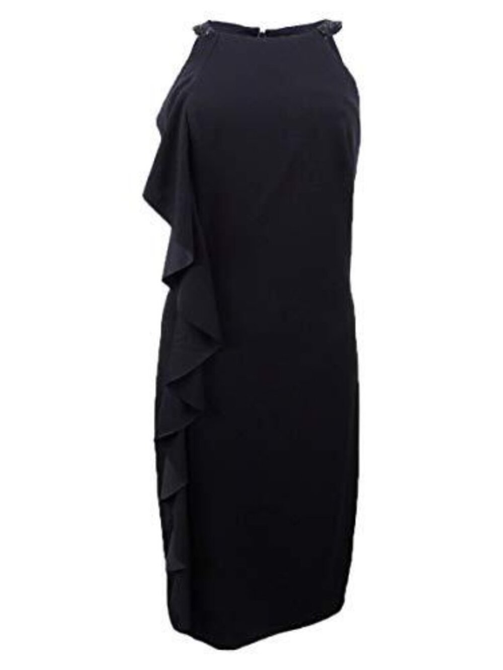 LAUREN RALPH LAUREN Womens Activewear Ruffled Halter Dress